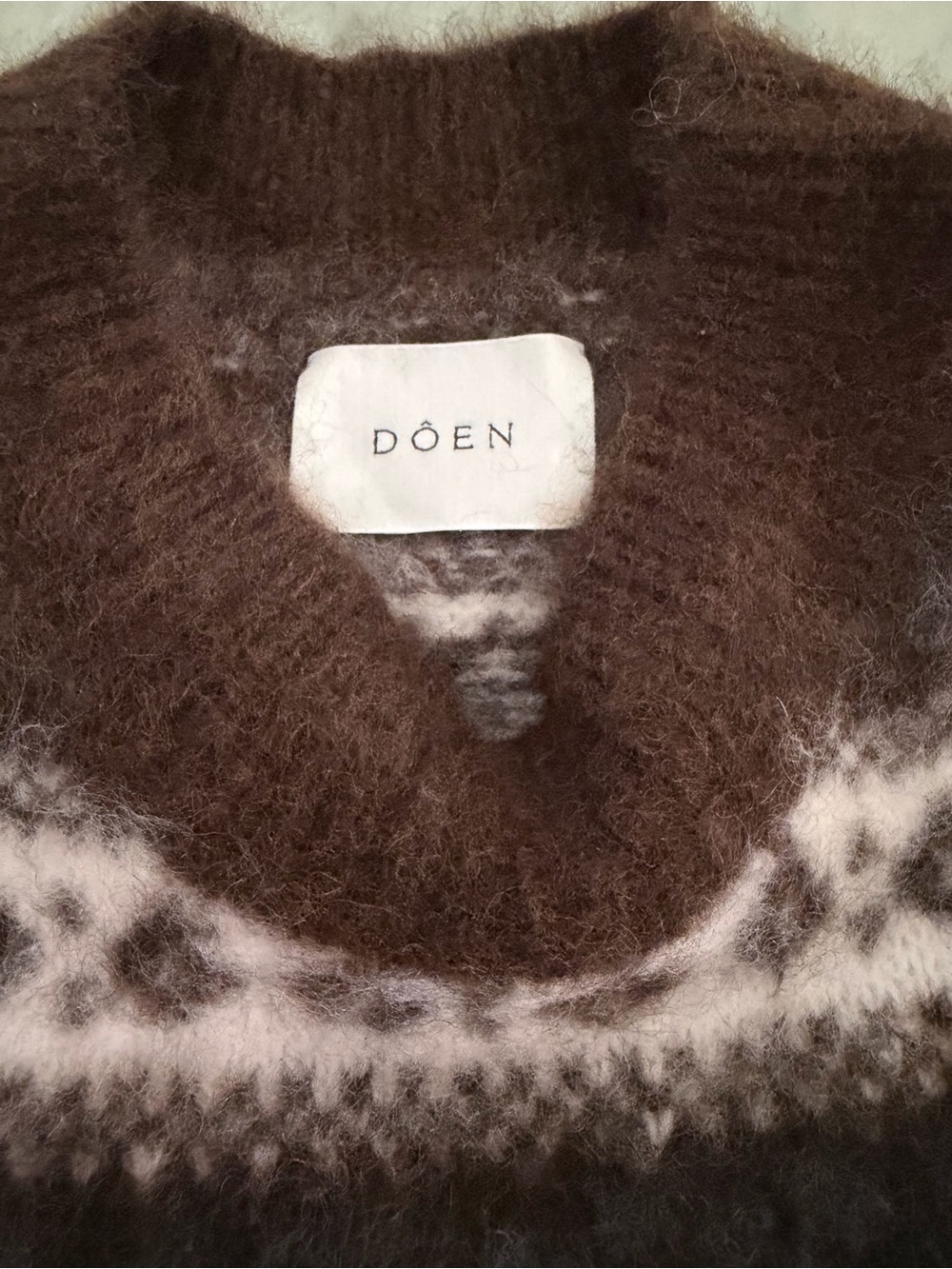 DÔEN Fran Fair Isle-Inspired Wool-Mohair Sweater - Picture 2 of 5